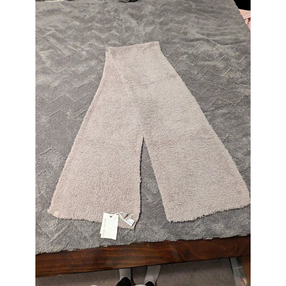 Barefoot Dreams CozyChic Gray Knit Rectangle Scarf, Fall Vibes, Classic NWT - OS